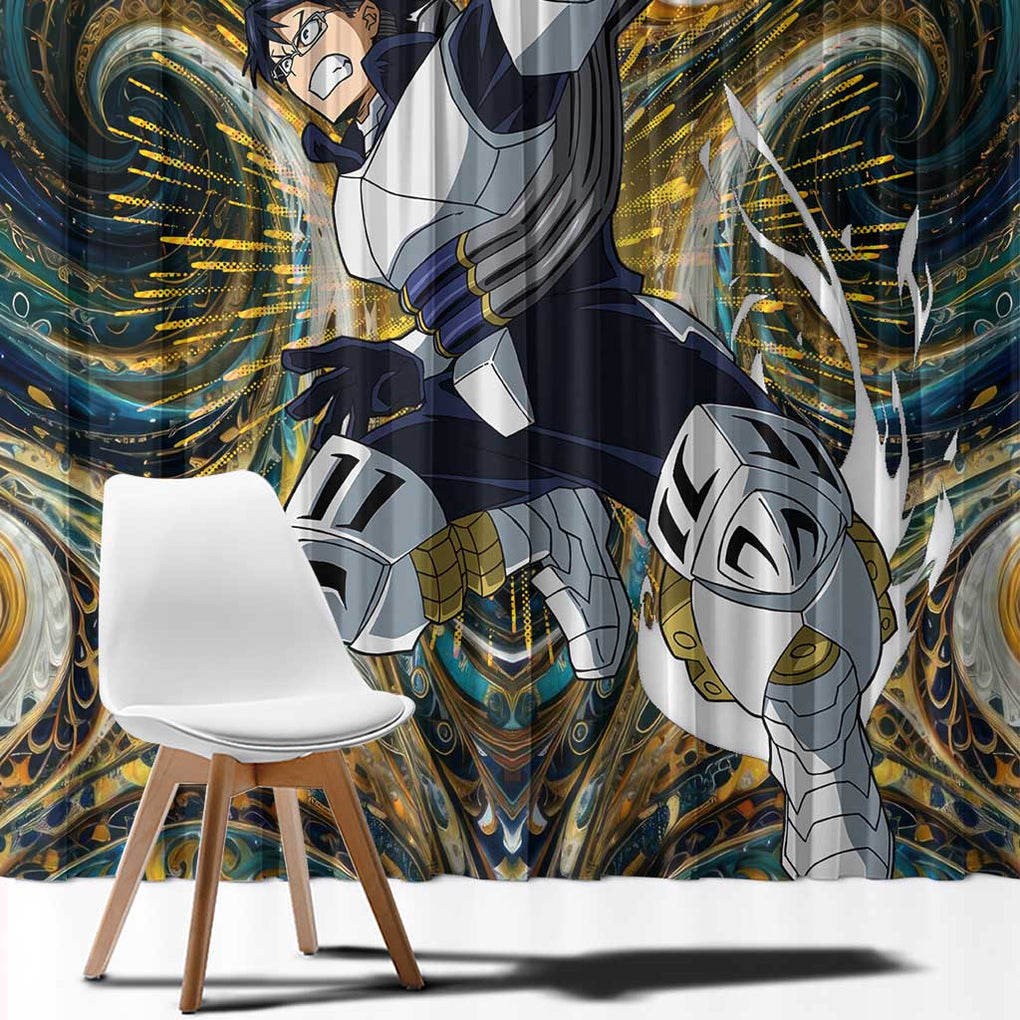 Trippy Engine Ida Tenya My Hero Academia Window Curtain Trippy Style