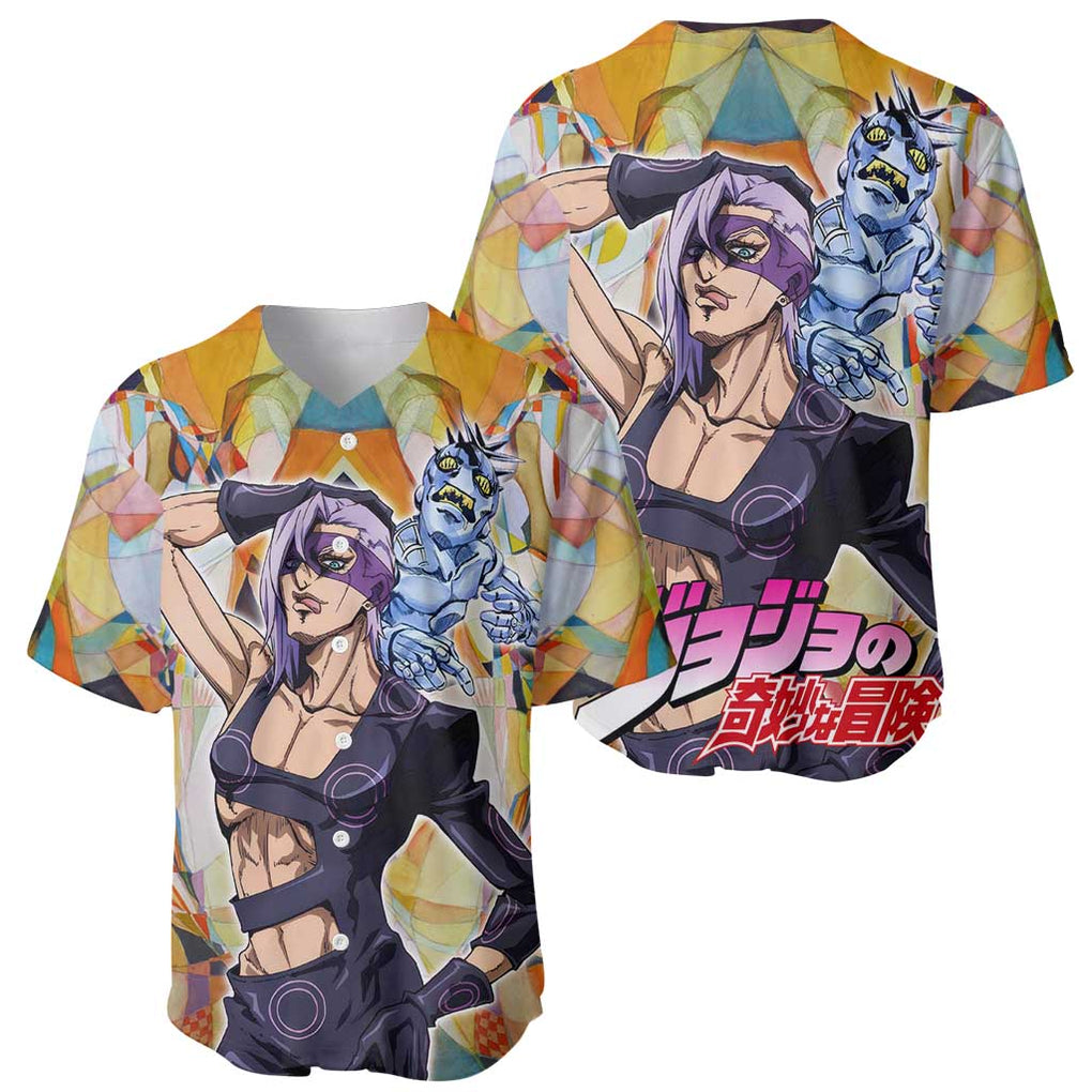 Trippy Melone Babyhead Jojo’s Bizarre Adventure Baseball Jersey Trippy Style