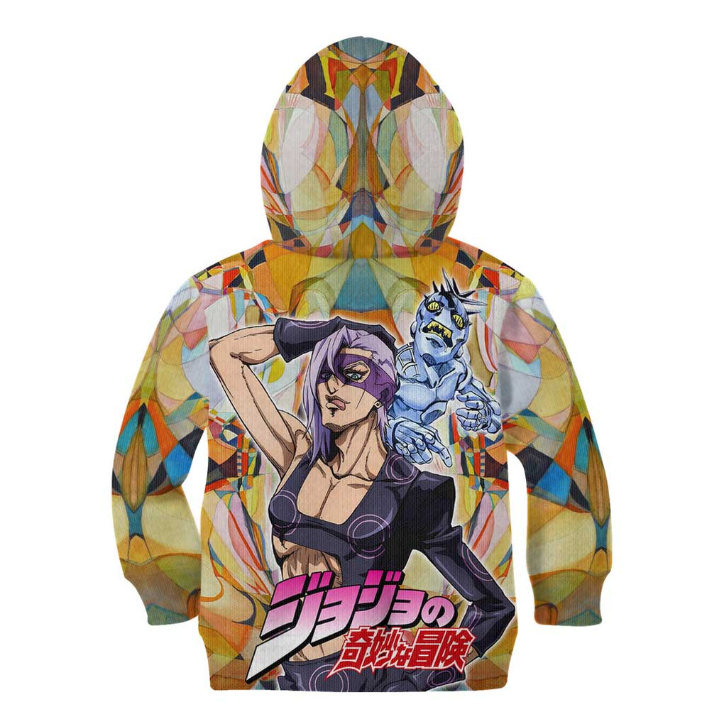 Trippy Melone Babyhead Jojo’s Bizarre Adventure Kid Hoodie Trippy Style