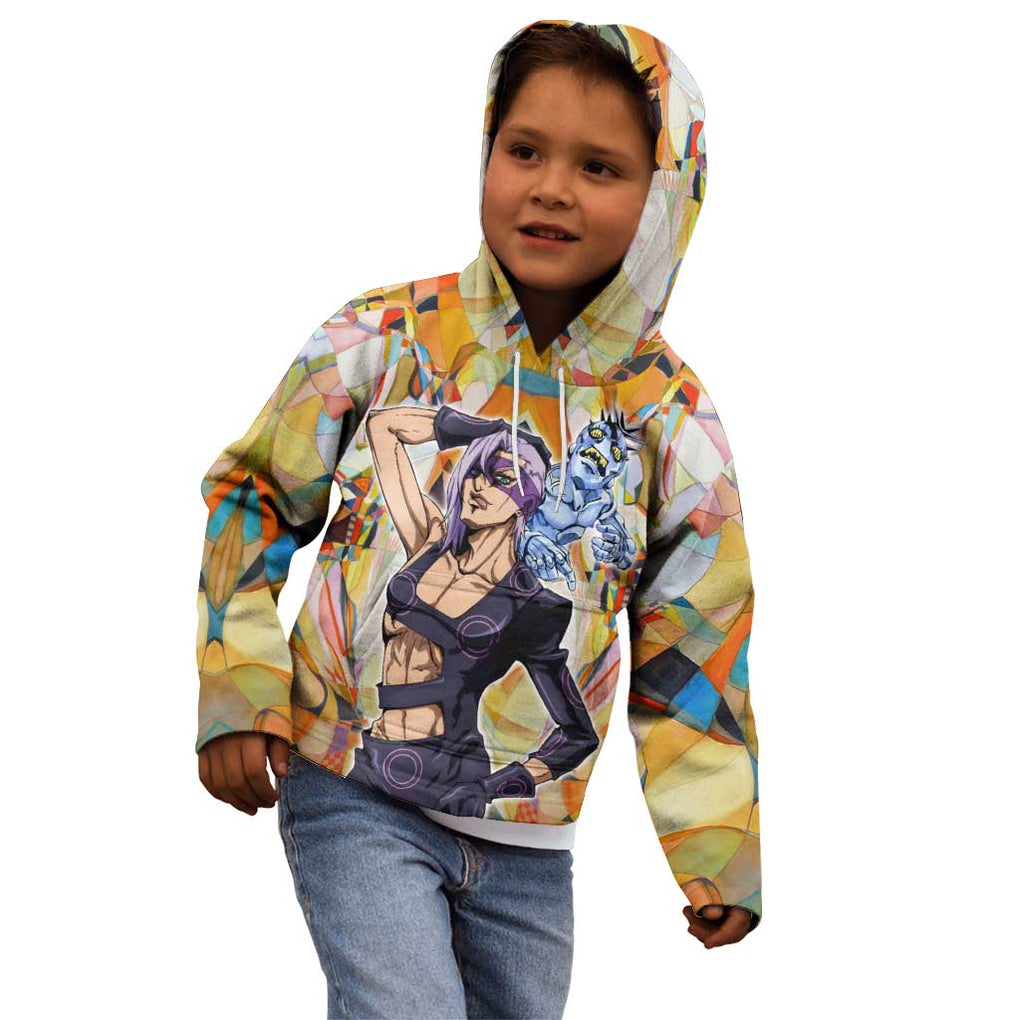 Trippy Melone Babyhead Jojo’s Bizarre Adventure Kid Hoodie Trippy Style