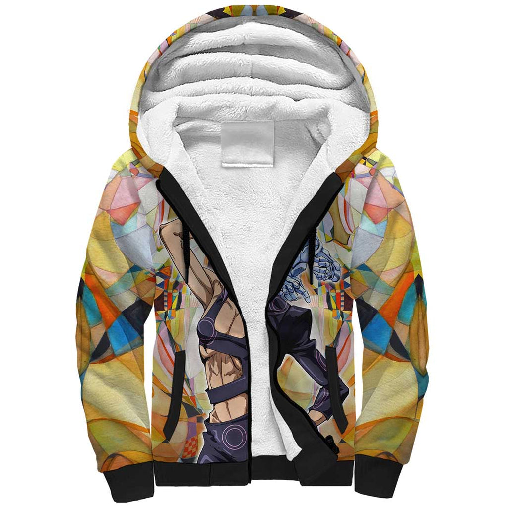 Trippy Melone Babyhead Jojo’s Bizarre Adventure Sherpa Hoodie Trippy Style