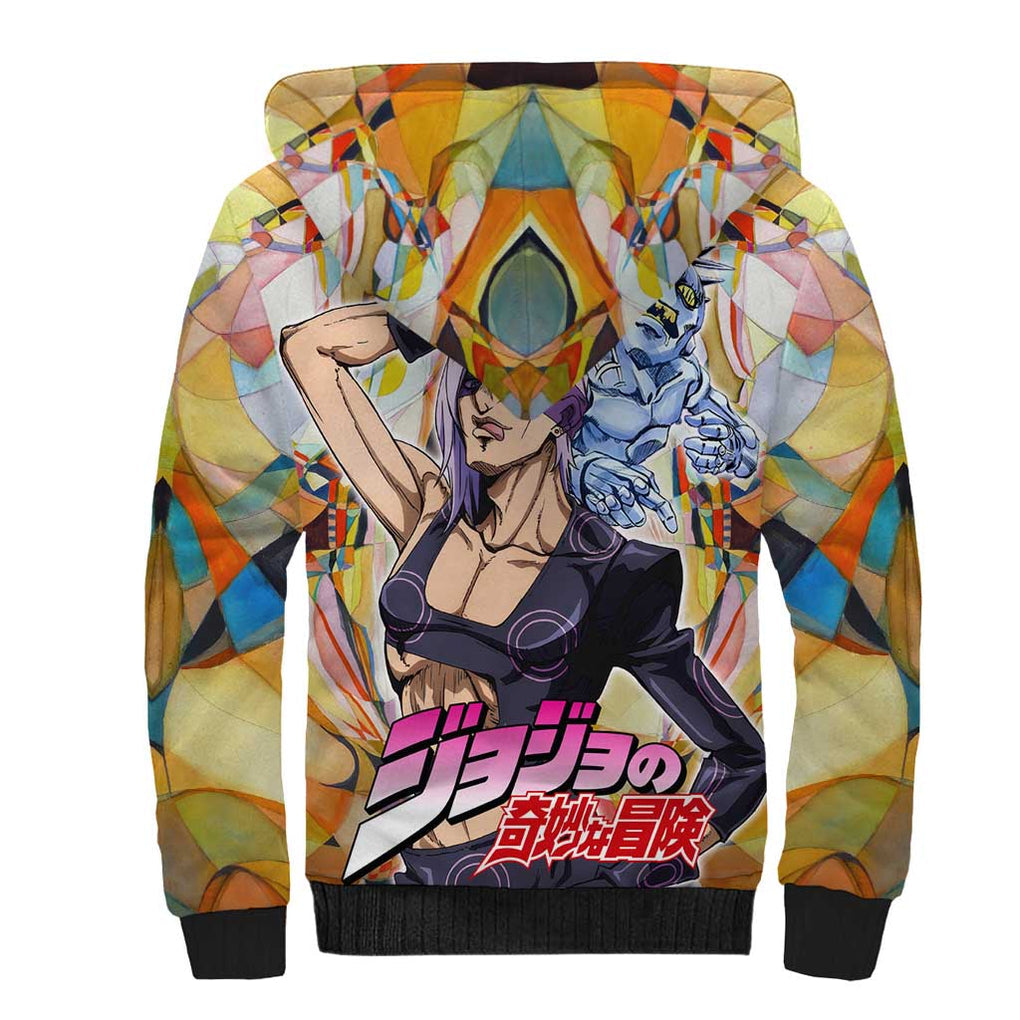 Trippy Melone Babyhead Jojo’s Bizarre Adventure Sherpa Hoodie Trippy Style