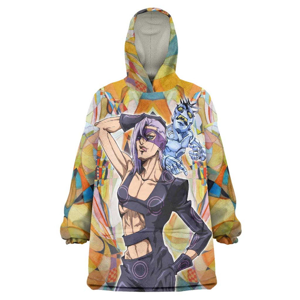 Trippy Melone Babyhead Jojo’s Bizarre Adventure Wearable Blanket Hoodie Trippy Style