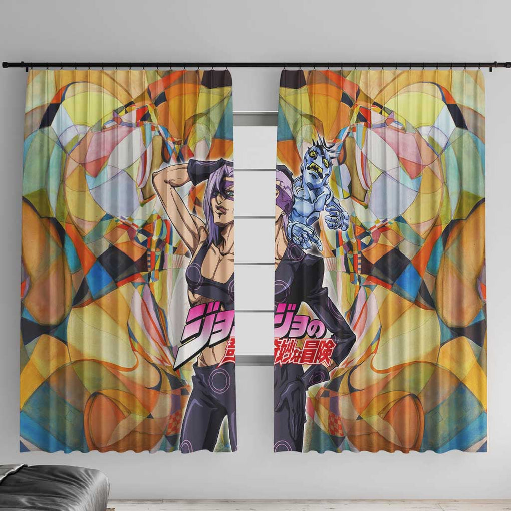 Trippy Melone Babyhead Jojo’s Bizarre Adventure Window Curtain Trippy Style