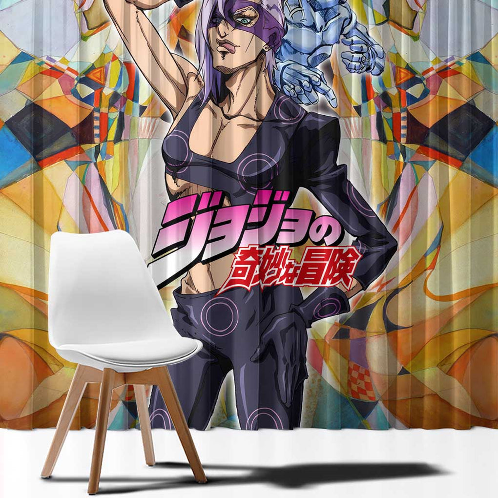 Trippy Melone Babyhead Jojo’s Bizarre Adventure Window Curtain Trippy Style