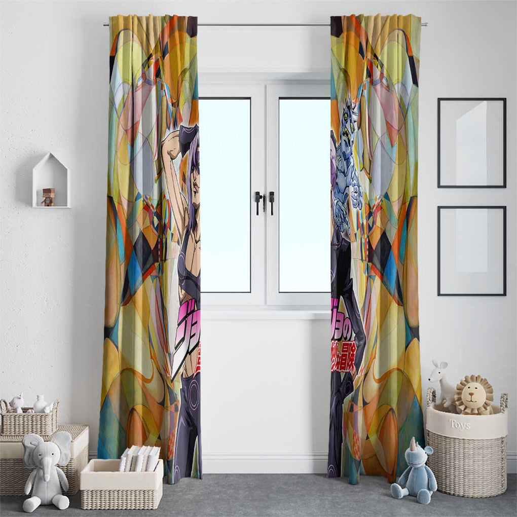 Trippy Melone Babyhead Jojo’s Bizarre Adventure Window Curtain Trippy Style