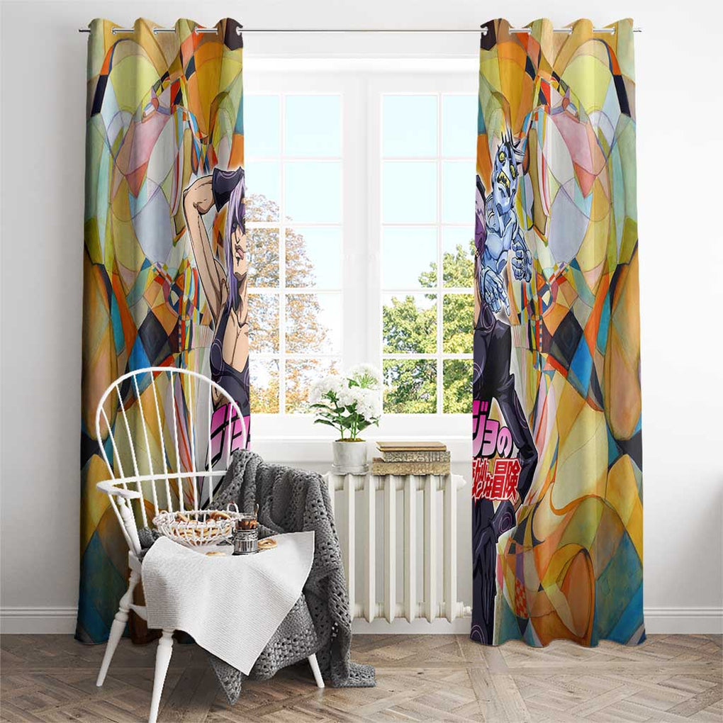 Trippy Melone Babyhead Jojo’s Bizarre Adventure Window Curtain Trippy Style