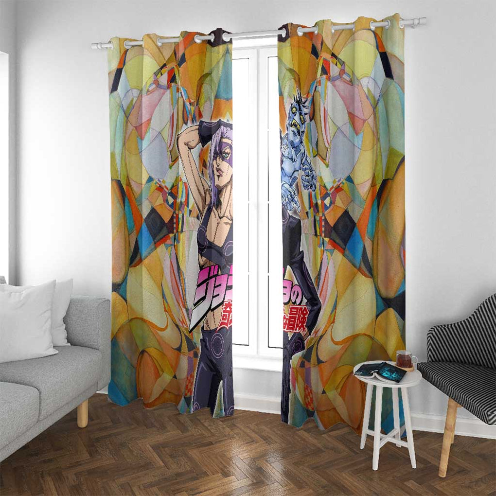 Trippy Melone Babyhead Jojo’s Bizarre Adventure Window Curtain Trippy Style
