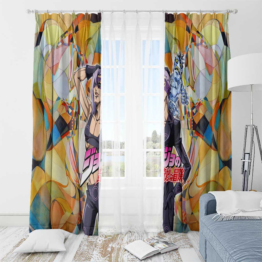 Trippy Melone Babyhead Jojo’s Bizarre Adventure Window Curtain Trippy Style