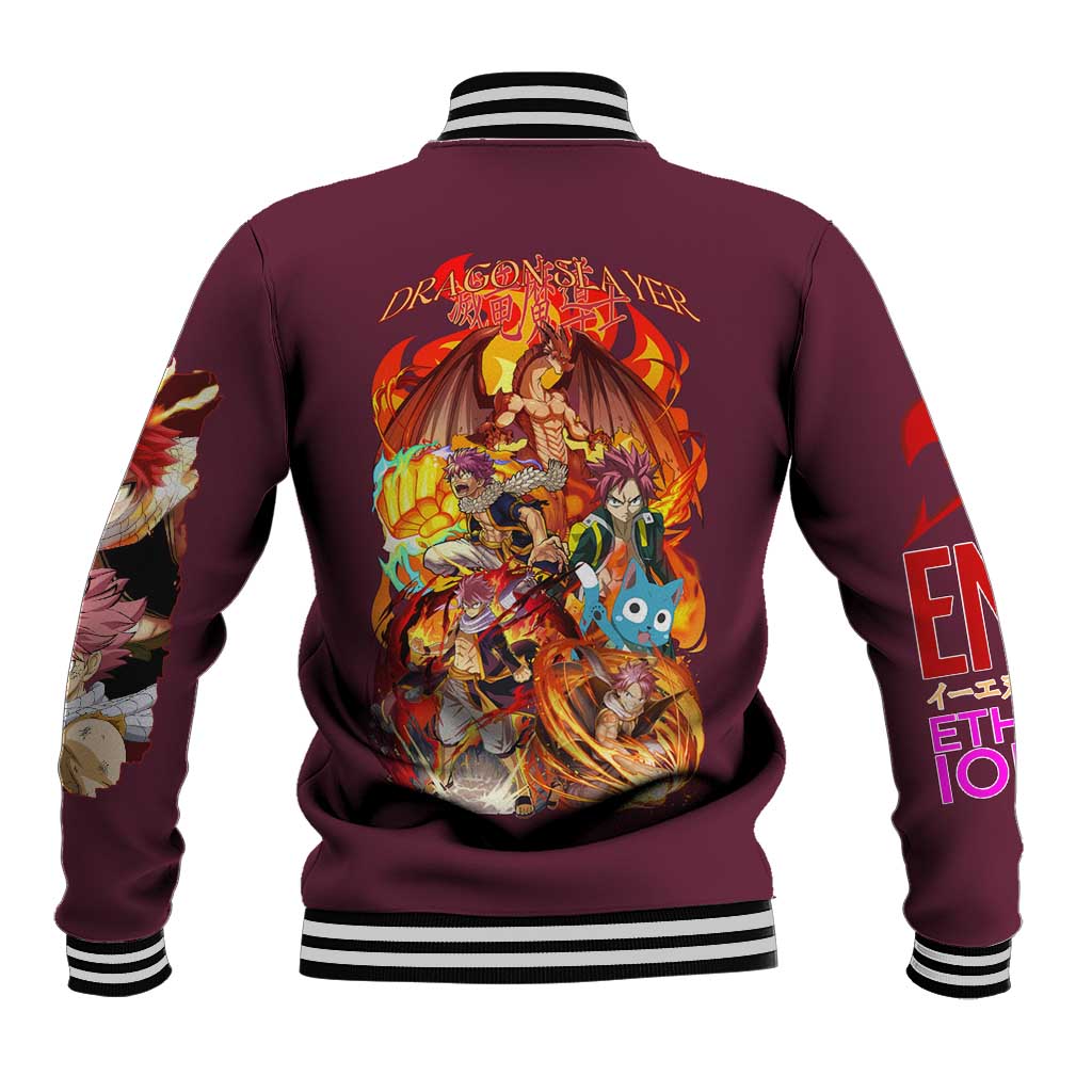 Natsu Dragneel V2 Fairy Tail Baseball Jacket Japan Anime Style - The Mazicc