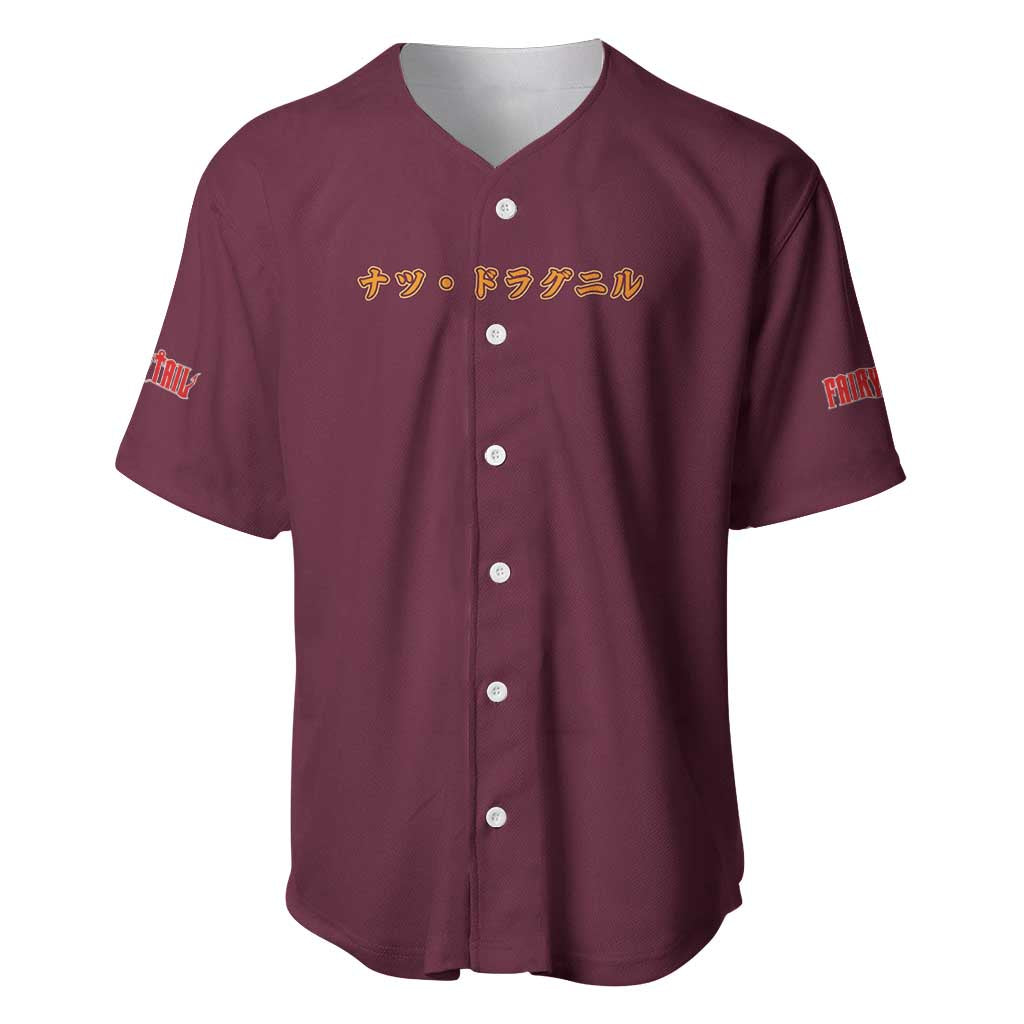Natsu Dragneel V2 Fairy Tail Baseball Jersey Japan Anime Style - The Mazicc