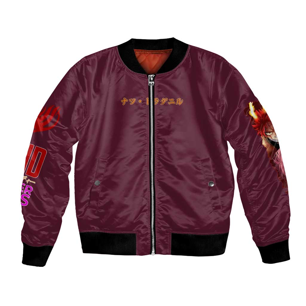 Natsu Dragneel V2 Fairy Tail Bomber Jacket Japan Anime Style - The Mazicc