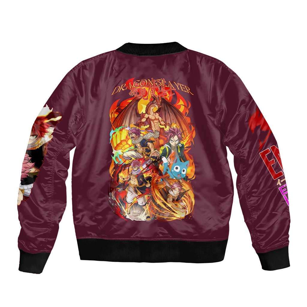 Natsu Dragneel V2 Fairy Tail Bomber Jacket Japan Anime Style - The Mazicc