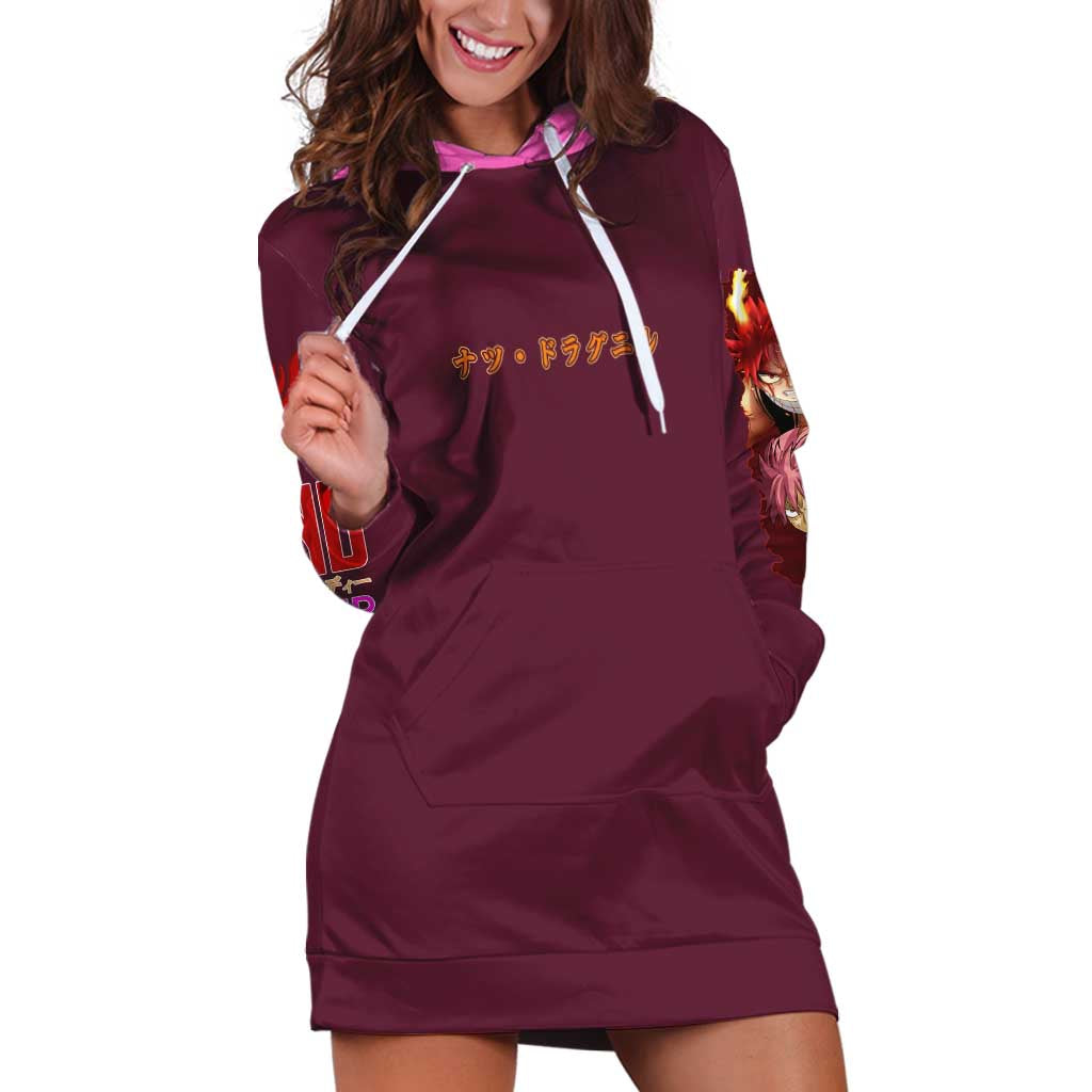 Natsu Dragneel V2 Fairy Tail Hoodie Dress Japan Anime Style - The Mazicc