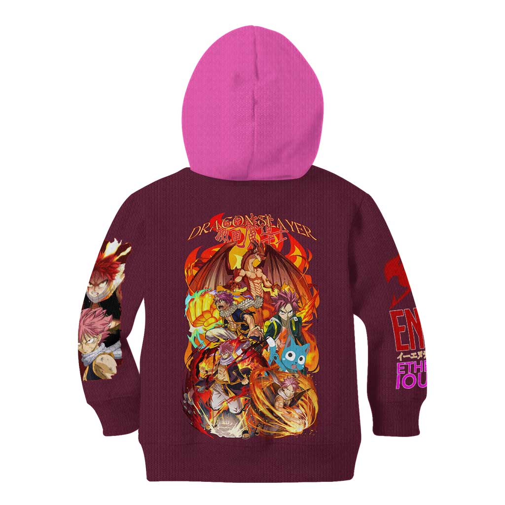 Natsu Dragneel V2 Fairy Tail Kid Hoodie Japan Anime Style - The Mazicc