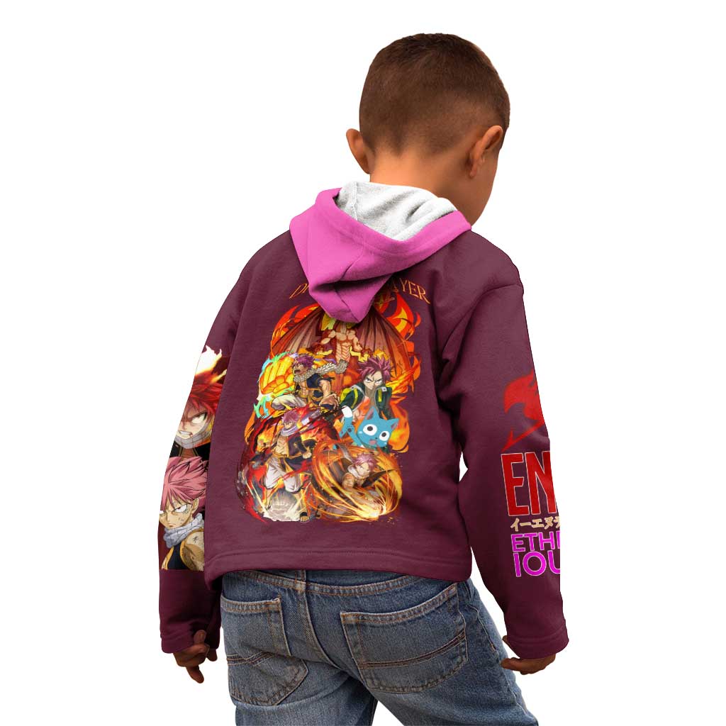 Natsu Dragneel V2 Fairy Tail Kid Hoodie Japan Anime Style - The Mazicc
