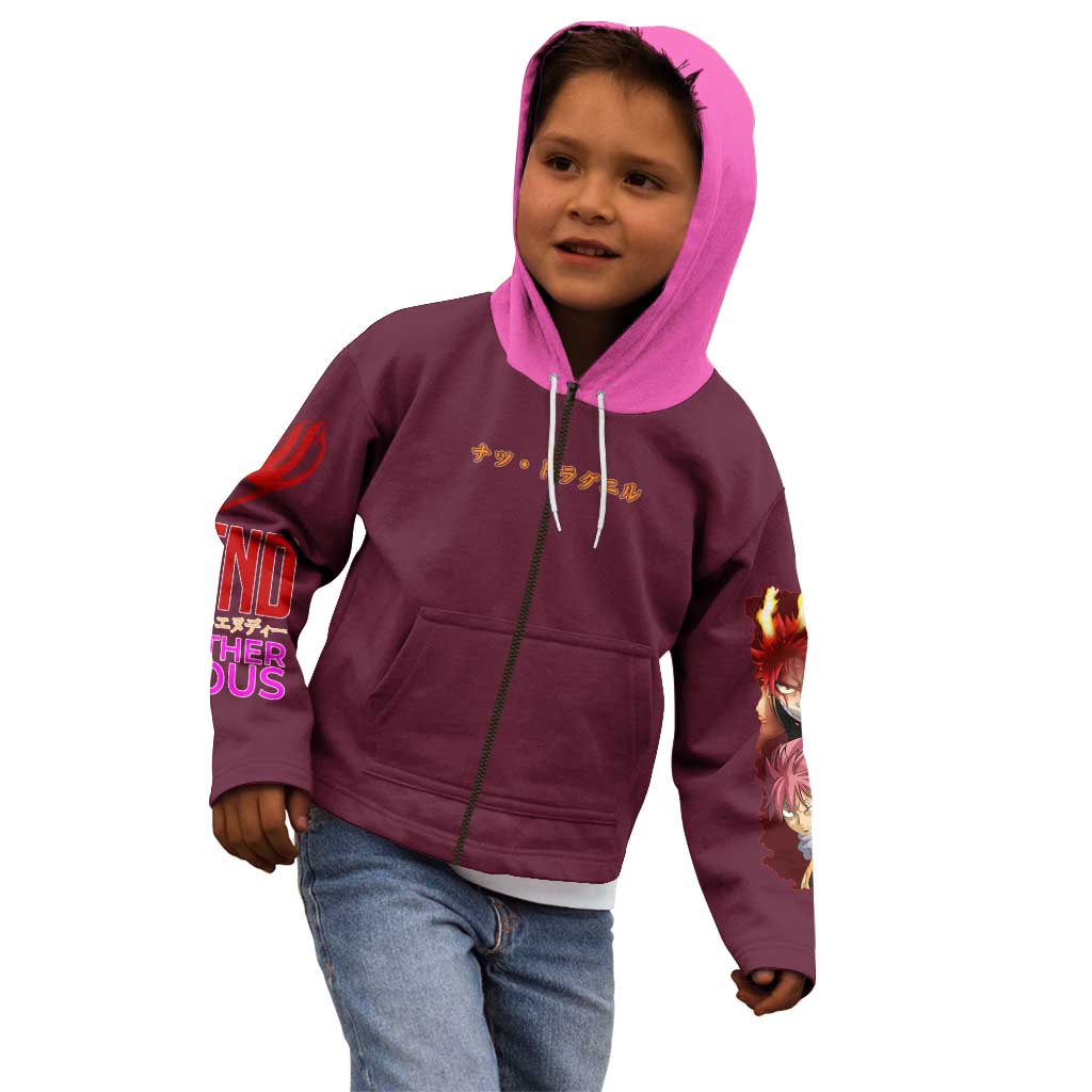 Natsu Dragneel V2 Fairy Tail Kid Hoodie Japan Anime Style - The Mazicc