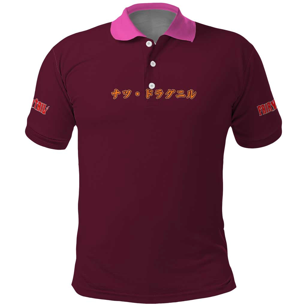Natsu Dragneel V2 Fairy Tail Polo Shirt Japan Anime Style - The Mazicc