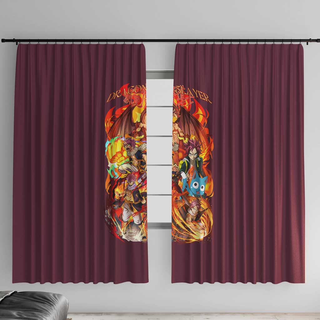 Natsu Dragneel V2 Fairy Tail Window Curtain Japan Anime Style - The Mazicc