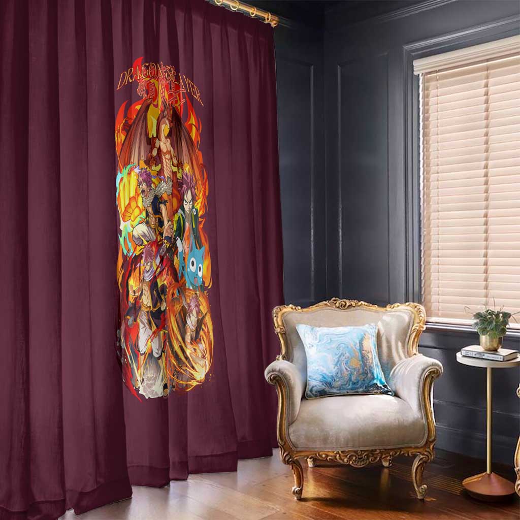 Natsu Dragneel V2 Fairy Tail Window Curtain Japan Anime Style - The Mazicc