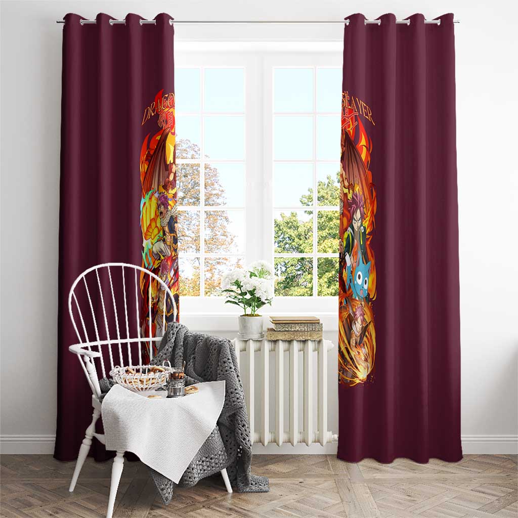 Natsu Dragneel V2 Fairy Tail Window Curtain Japan Anime Style - The Mazicc