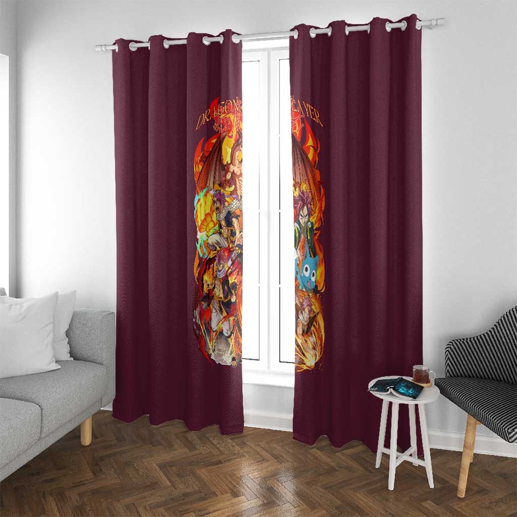 Natsu Dragneel V2 Fairy Tail Window Curtain Japan Anime Style - The Mazicc
