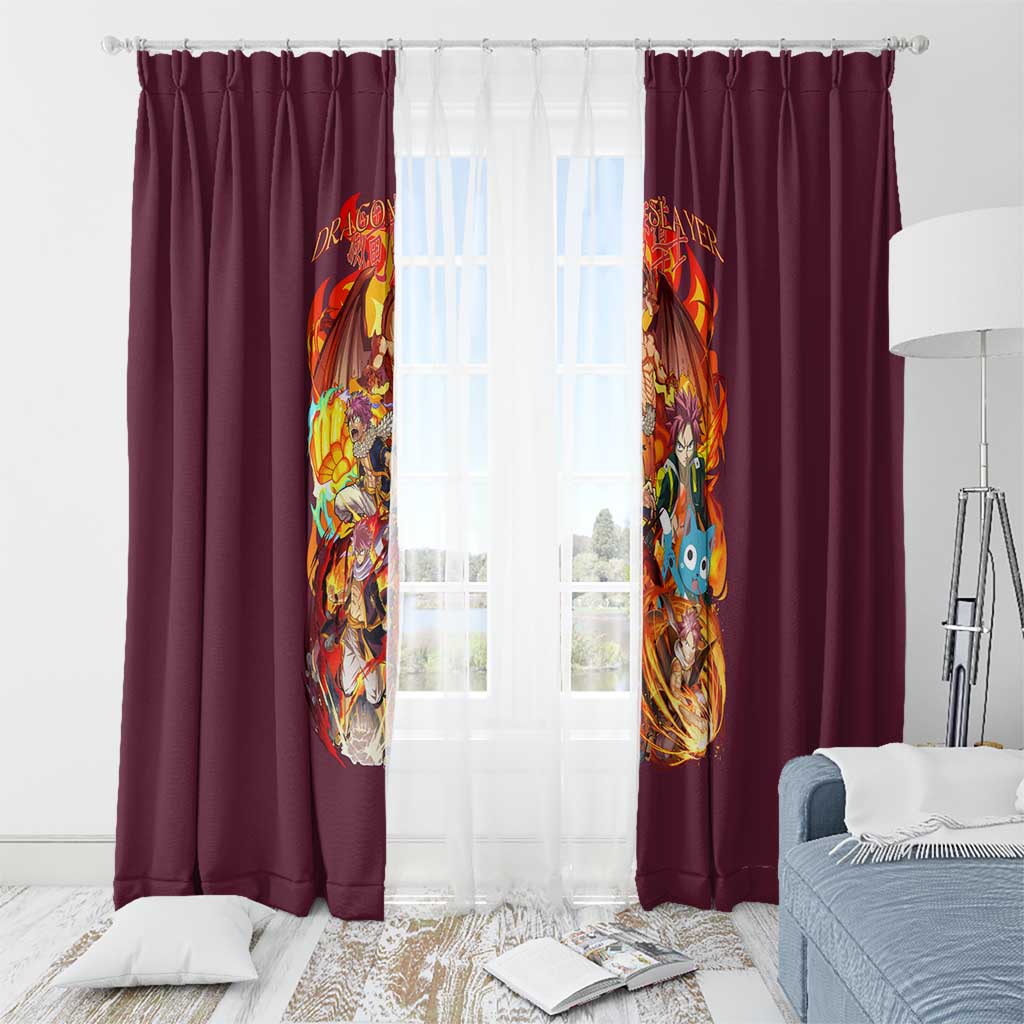 Natsu Dragneel V2 Fairy Tail Window Curtain Japan Anime Style - The Mazicc
