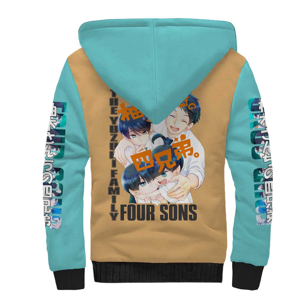 The Yuzuki Family’s Four Sons Sherpa Hoodie Japan Anime Style - The Mazicc