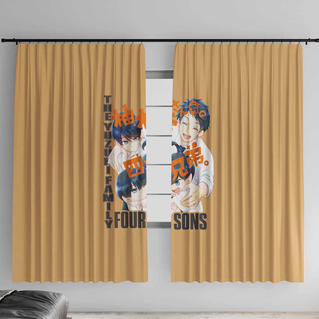 The Yuzuki Family’s Four Sons Window Curtain Japan Anime Style - The Mazicc