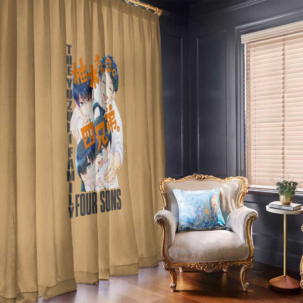 The Yuzuki Family’s Four Sons Window Curtain Japan Anime Style - The Mazicc