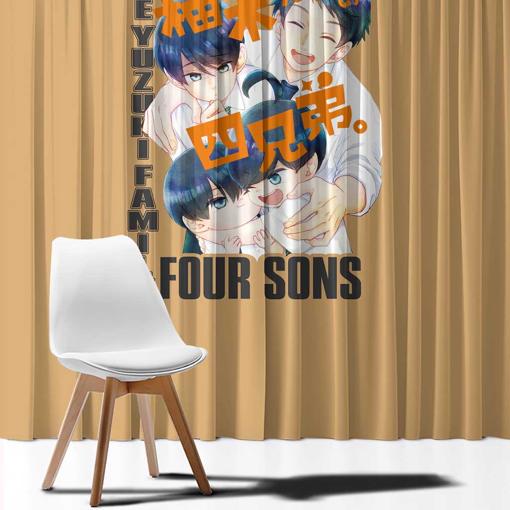 The Yuzuki Family’s Four Sons Window Curtain Japan Anime Style - The Mazicc