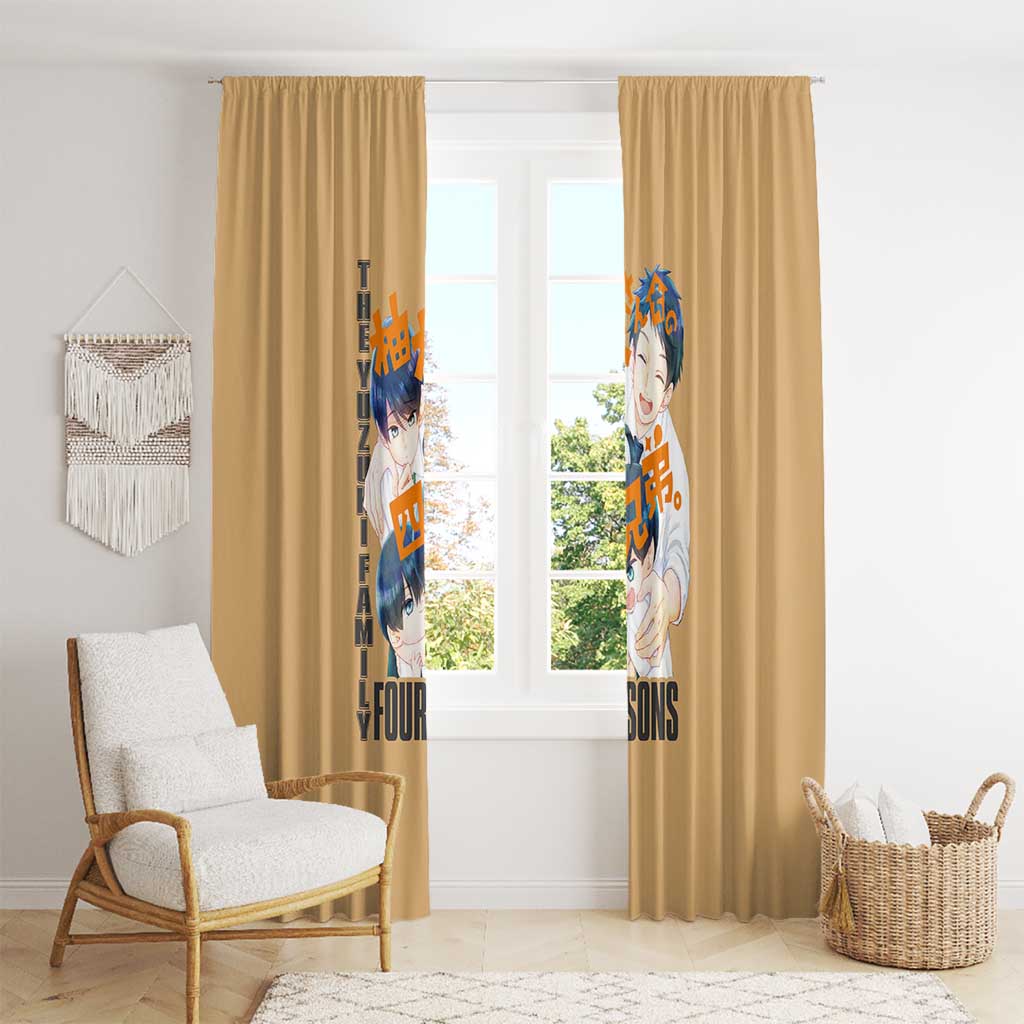 The Yuzuki Family’s Four Sons Window Curtain Japan Anime Style - The Mazicc