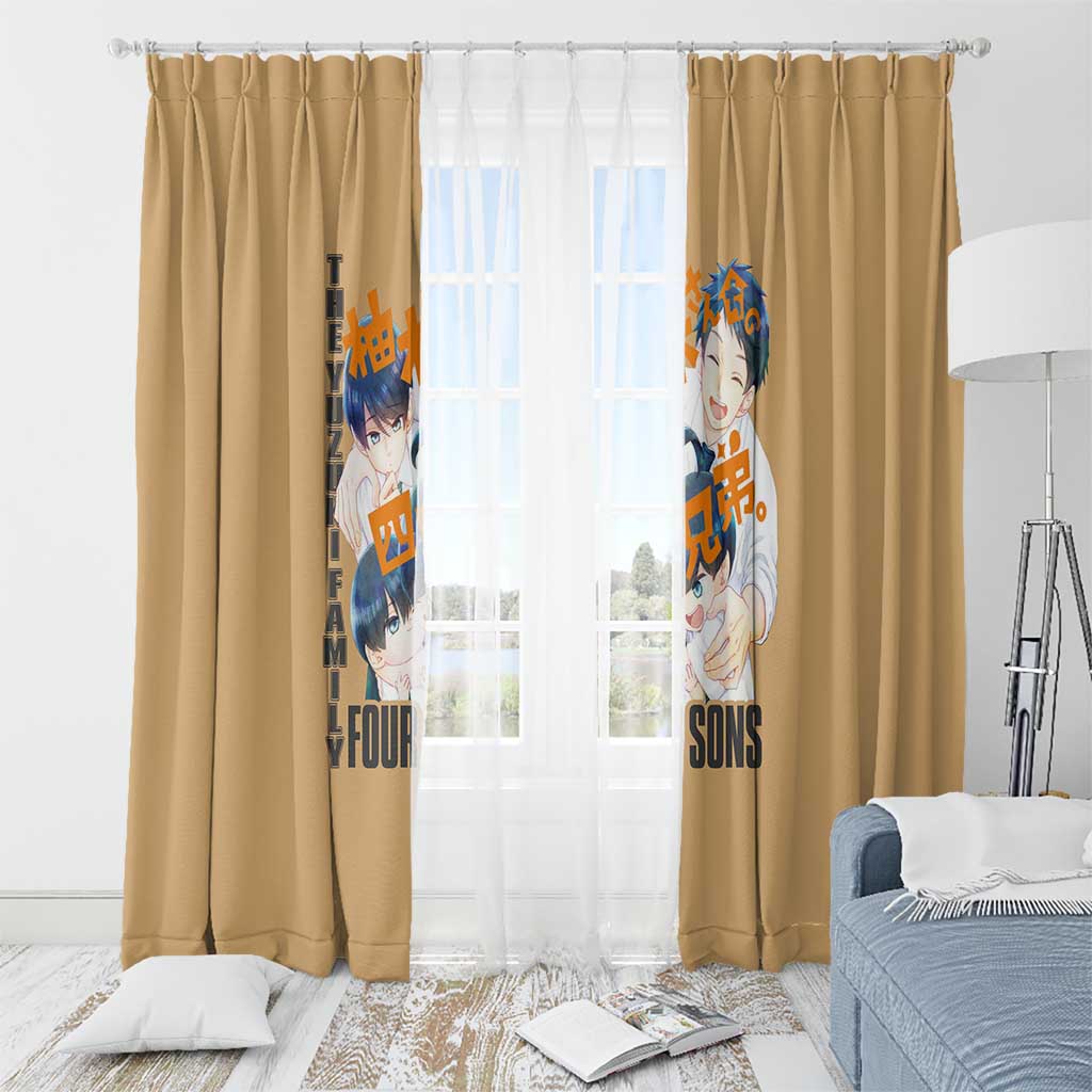 The Yuzuki Family’s Four Sons Window Curtain Japan Anime Style - The Mazicc