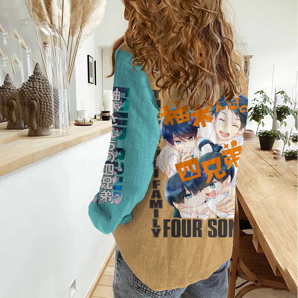 The Yuzuki Family’s Four Sons Women Casual Shirt Japan Anime Style - The Mazicc