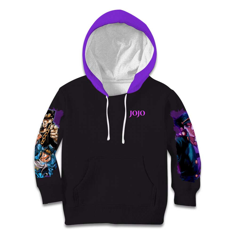 Jotaro Kujo V2 Jojo’s Bizarre Adventure Kid Hoodie Japan Anime Style - The Mazicc