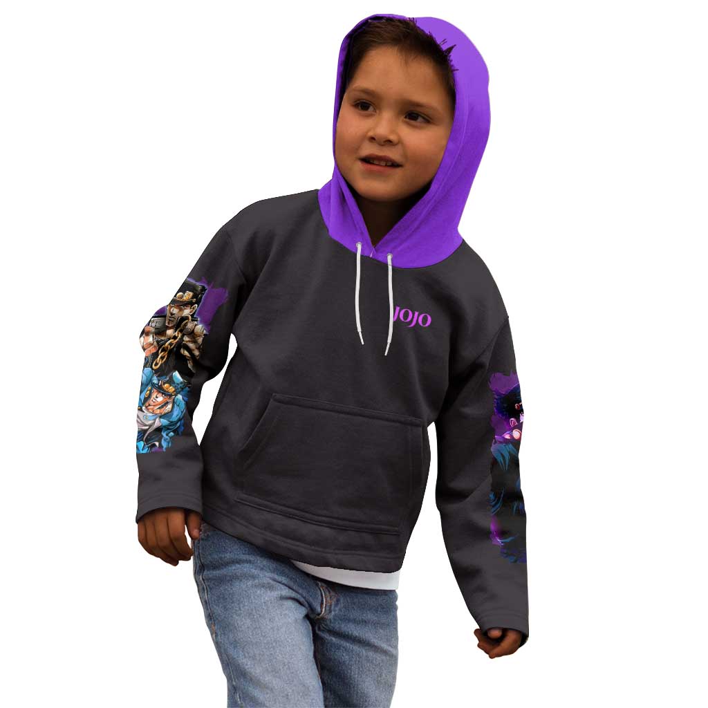 Jotaro Kujo V2 Jojo’s Bizarre Adventure Kid Hoodie Japan Anime Style - The Mazicc