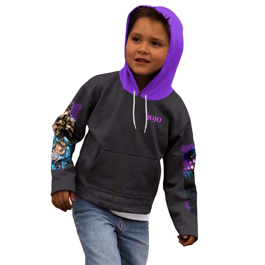 Jotaro Kujo V2 Jojo’s Bizarre Adventure Kid Hoodie Japan Anime Style - The Mazicc