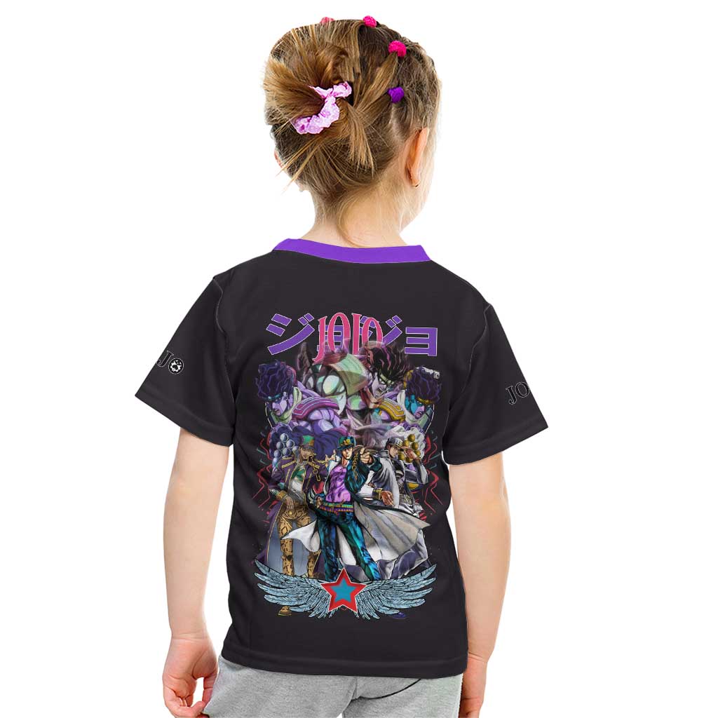 Jotaro Kujo V2 Jojo’s Bizarre Adventure Kid T Shirt Japan Anime Style - The Mazicc