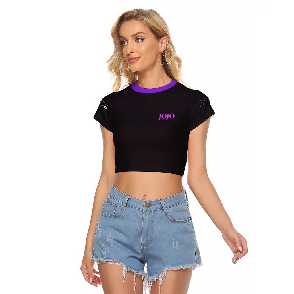 Jotaro Kujo V2 Jojo’s Bizarre Adventure Raglan Cropped T Shirt Japan Anime Style - The Mazicc