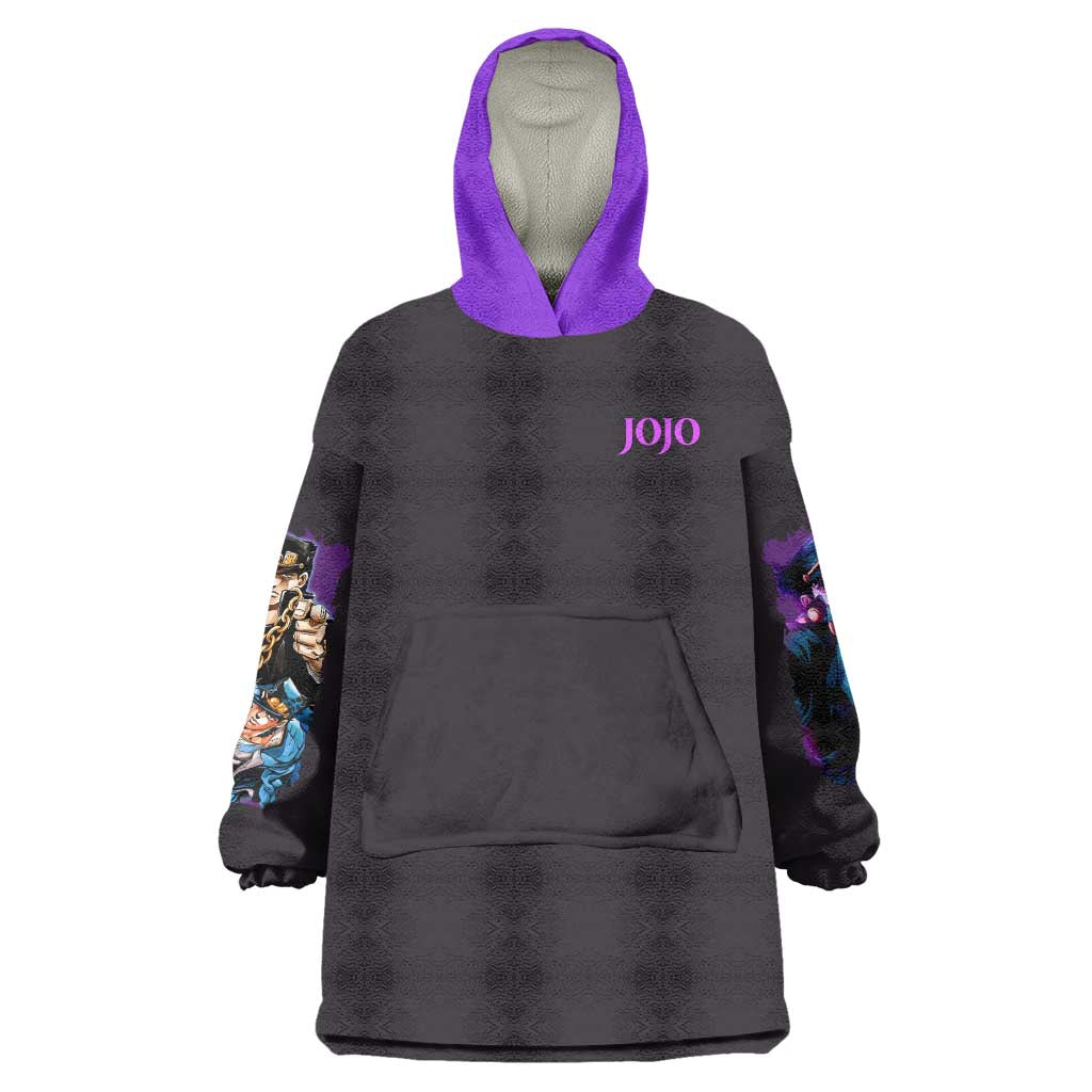 Jotaro Kujo V2 Jojo’s Bizarre Adventure Wearable Blanket Hoodie Japan Anime Style - The Mazicc