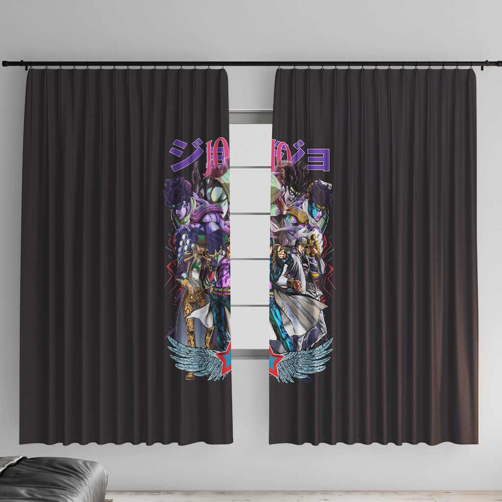 Jotaro Kujo V2 Jojo’s Bizarre Adventure Window Curtain Japan Anime Style - The Mazicc