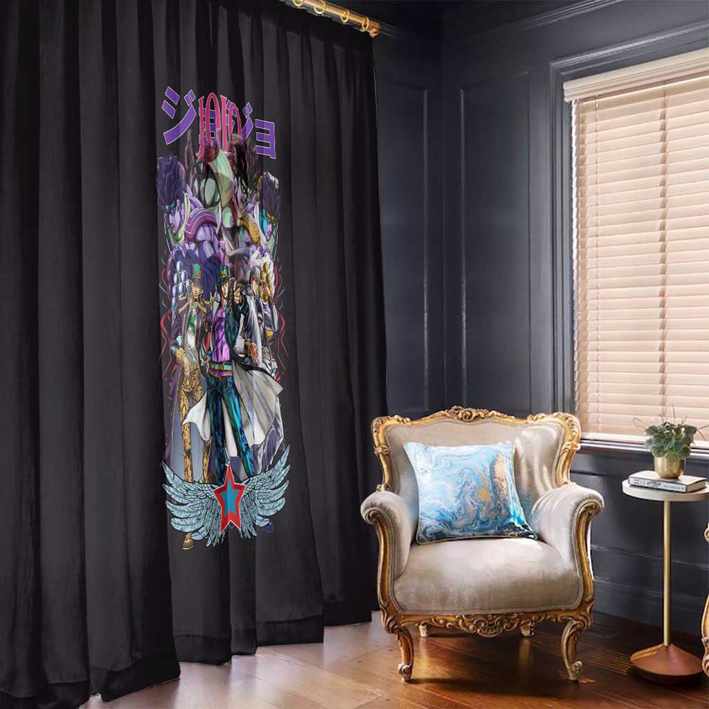 Jotaro Kujo V2 Jojo’s Bizarre Adventure Window Curtain Japan Anime Style - The Mazicc