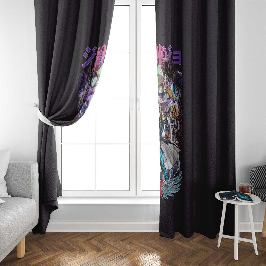 Jotaro Kujo V2 Jojo’s Bizarre Adventure Window Curtain Japan Anime Style - The Mazicc