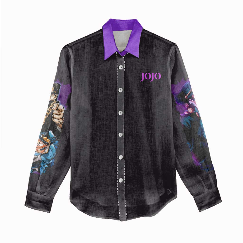 Jotaro Kujo V2 Jojo’s Bizarre Adventure Women Casual Shirt Japan Anime Style - The Mazicc