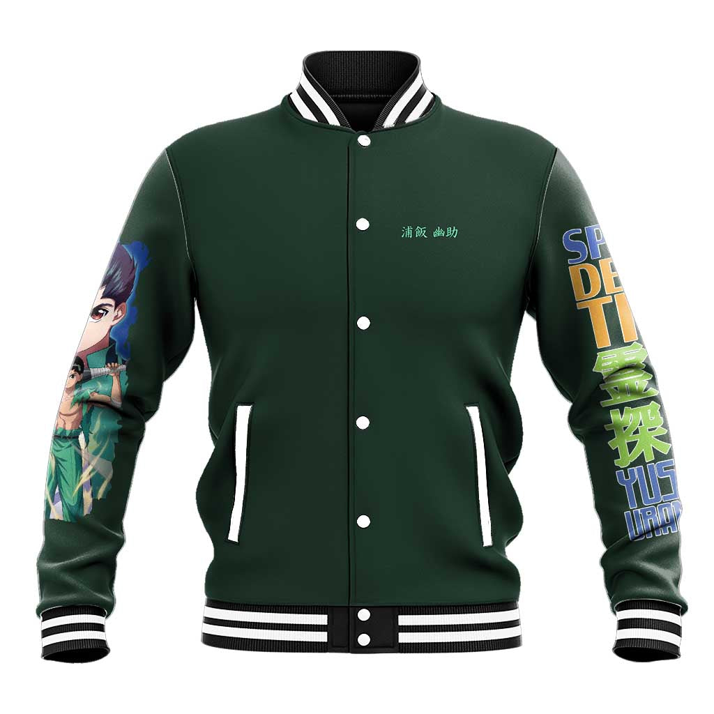Yusuke Urameshi V4 Yuyu Hakusho Baseball Jacket Japan Anime Style - The Mazicc