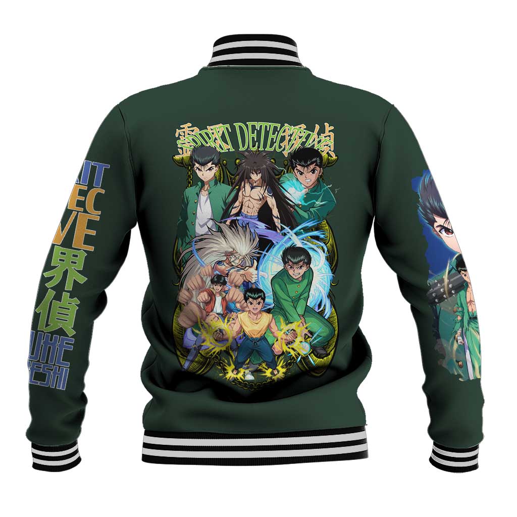 Yusuke Urameshi V4 Yuyu Hakusho Baseball Jacket Japan Anime Style - The Mazicc