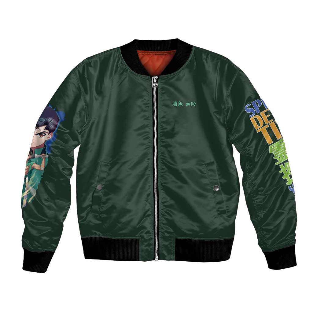 Yusuke Urameshi V4 Yuyu Hakusho Bomber Jacket Japan Anime Style - The Mazicc