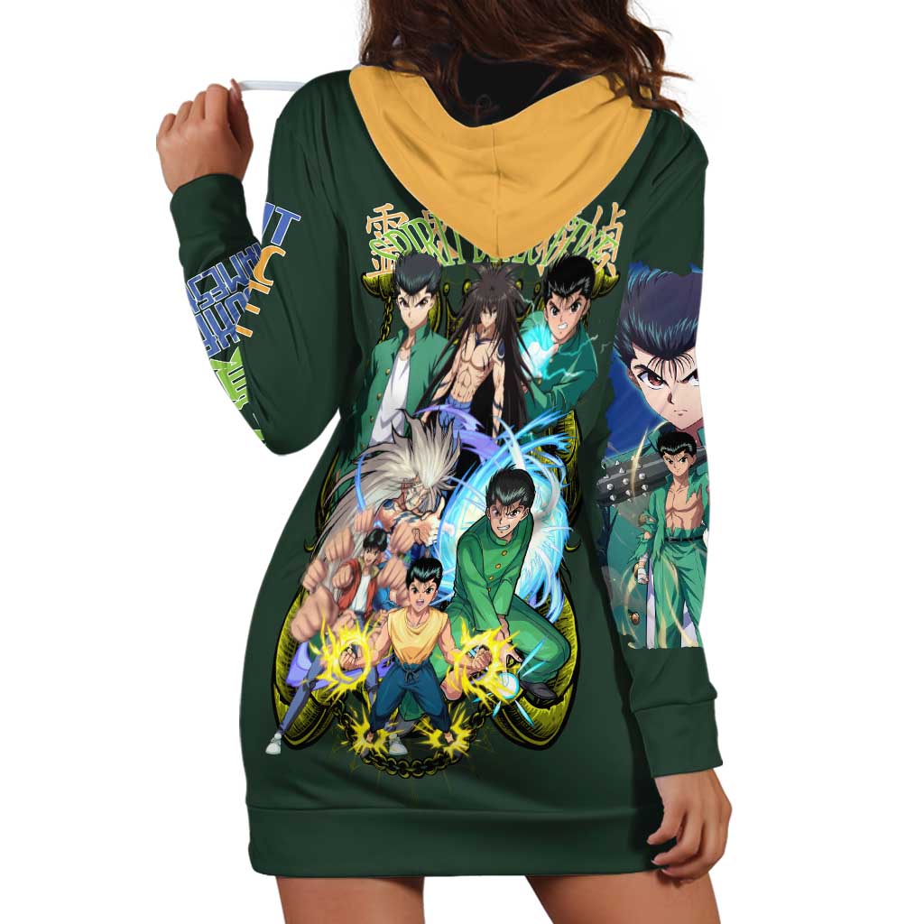 Yusuke Urameshi V4 Yuyu Hakusho Hoodie Dress Japan Anime Style - The Mazicc