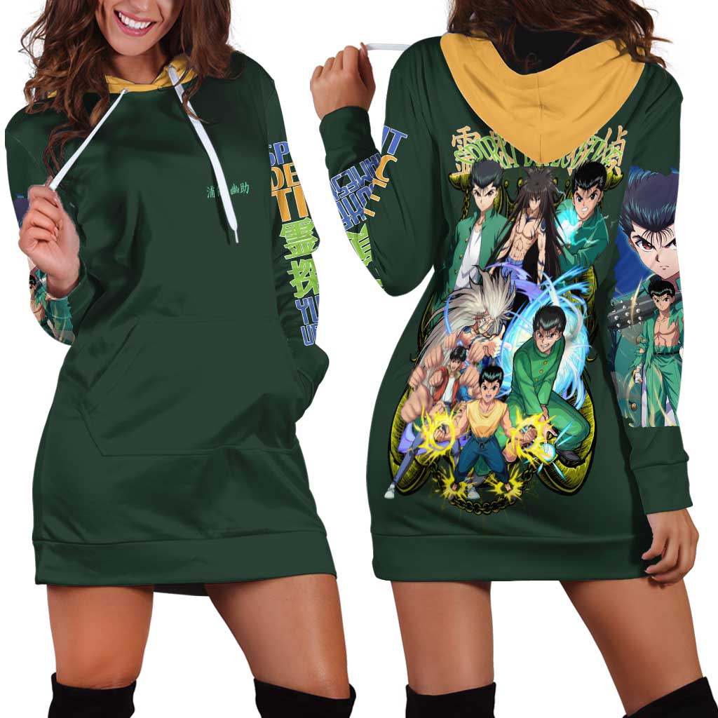 Yusuke Urameshi V4 Yuyu Hakusho Hoodie Dress Japan Anime Style - The Mazicc