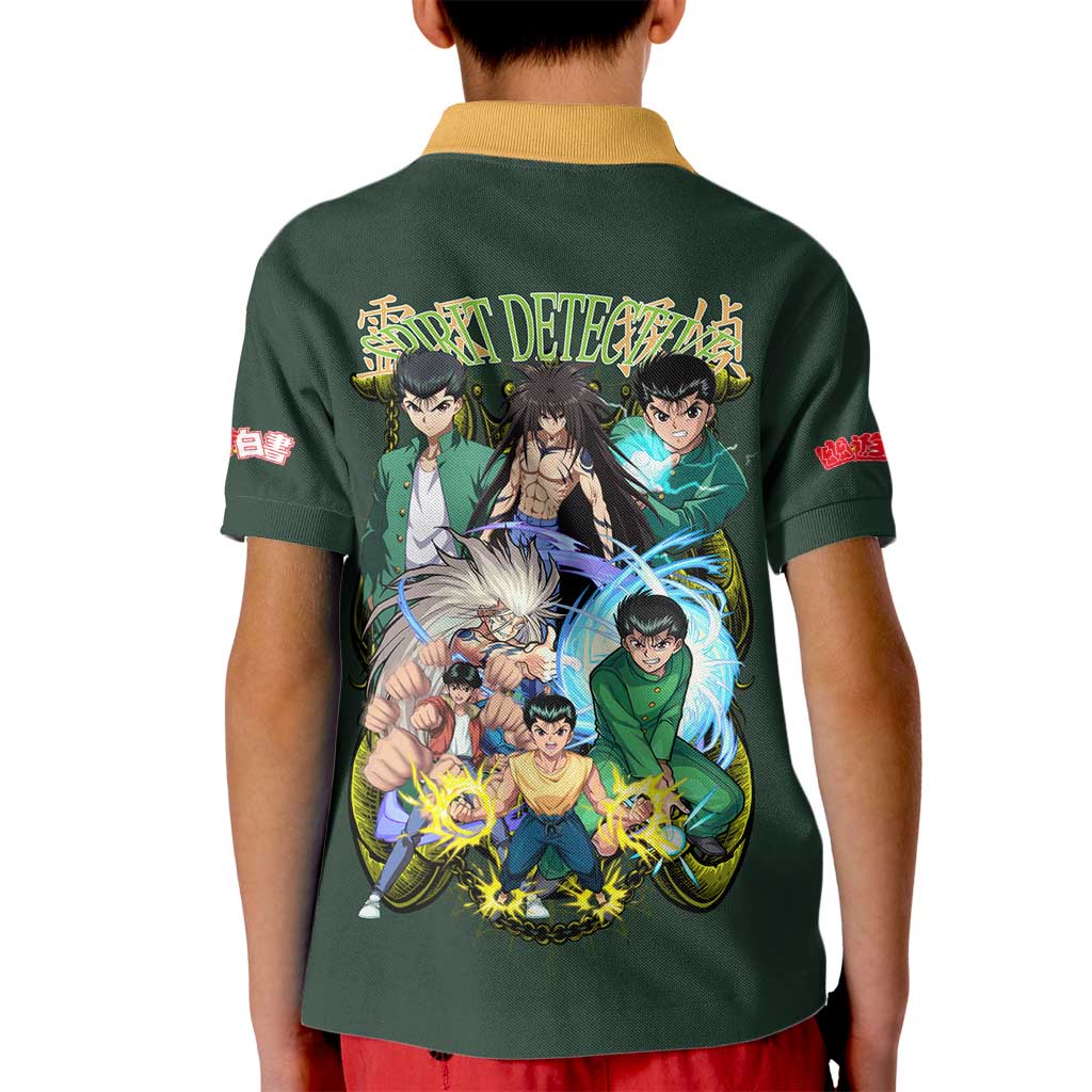 Yusuke Urameshi V4 Yuyu Hakusho Kid Polo Shirt Japan Anime Style - The Mazicc